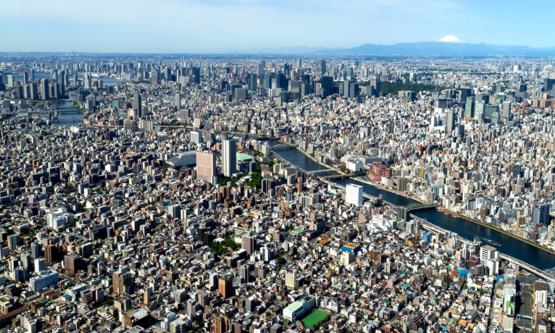 ▲ 从天空树俯看东京